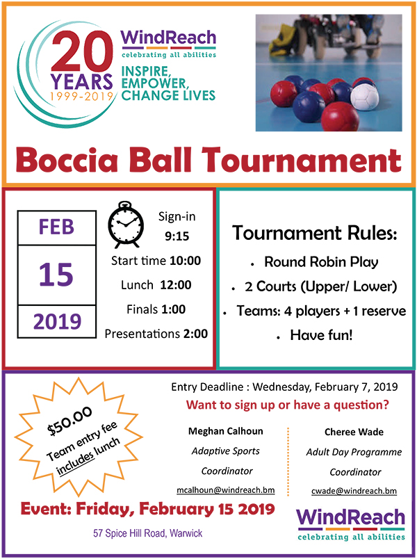 WindReach Senior's Boccia Ball Tournament